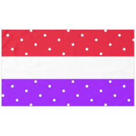 Feestelijke sierlijke Stippen Levendige Paarse wit Tafelkleed