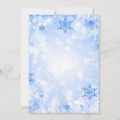 Feestelijke Silver Blu Christmas Tree Company Vaka Kaart (Achterkant)