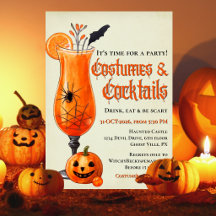 Feestelijke sinaasjurken & cocktails Halloween-fee