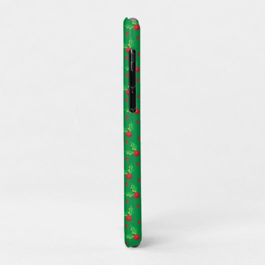 Feestelijke Sinterklaas Holly Leaves Case-Mate iPhone Case (Achterkant/links)