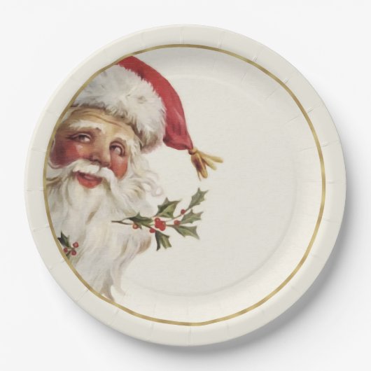 Feestelijke  Sinterklaas Kerst Papier Borden Papieren Bordje (Voorkant)