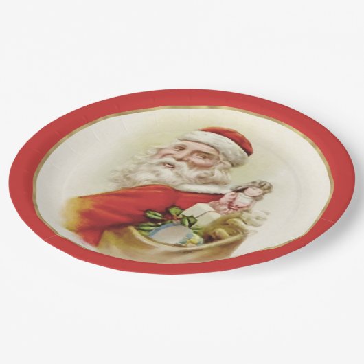 Feestelijke Sinterklaas Kerst Papier Borden Papieren Bordje (Gekanteld)