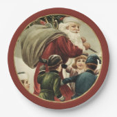 Feestelijke  Sinterklaas Kerst Papier Borden Papieren Bordje (Voorkant)