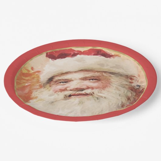 Feestelijke Sinterklaas Kerst Papier Borden Papieren Bordje (Gekanteld)