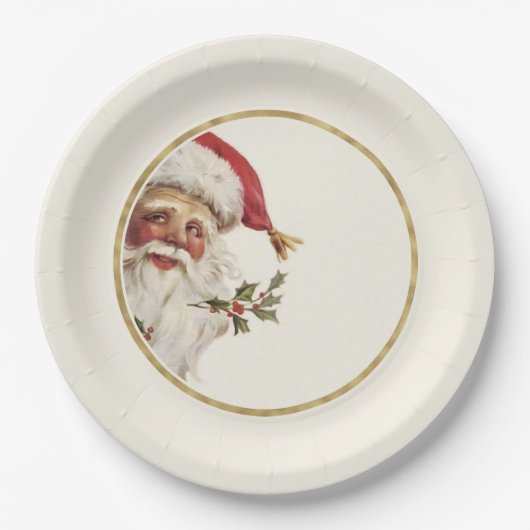 Feestelijke  Sinterklaas Kerst Papier Borden Papieren Bordje (Voorkant)