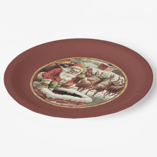 Feestelijke  Sinterklaas Kerst Papier Borden Papieren Bordje (Gekanteld)