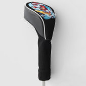 Feestelijke Sinterklaas Surfen Kerstgolven Golfheadcover (Schuin)