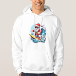 Feestelijke Sinterklaas Surfen Kerstgolven Hoodie