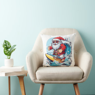 Feestelijke Sinterklaas Surfen Kerstgolven Kussen