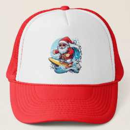 Feestelijke Sinterklaas Surfen Kerstgolven Trucker Pet