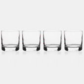 Feestelijke Sinterklaas Whiskey Bril - Set van 4 Whisky Glas (Links)