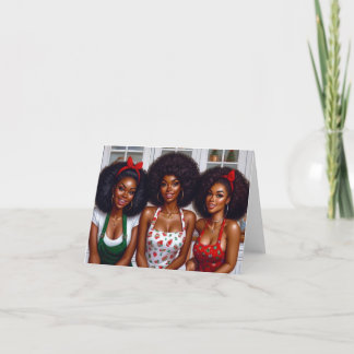 Feestelijke Sisterhood Blank Christmas Kaart