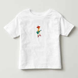 Feestelijke Skeletafspeler op Gitaar Kinder Shirts