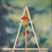 Feestelijke Skeleton Gitaar Speler Acryl Bord (Neutraal)