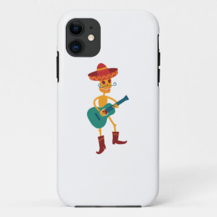 Feestelijke Skeletspeelgitaar Case-Mate iPhone Case