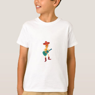 Feestelijke Skeletspeelgitaar T-shirt
