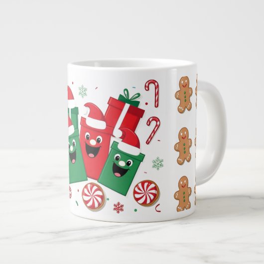 Feestelijke Smiles Gift Mok (Voorkant rechts)