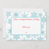 Feestelijke Sneeuwman Brother Gift Kaart Houder (Achterkant)