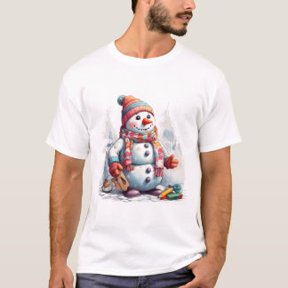 Feestelijke Sneeuwman Chuckle Shirt