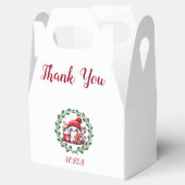 Feestelijke sneeuwman en peperkoek bedankdoosjes (Geopend)