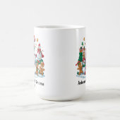 Feestelijke Sneeuwman Gingerbread Familie Kerstjaa Koffiemok (Center)