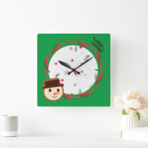 Feestelijke Sneeuwman Groene Kerst