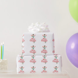 Feestelijke Sneeuwman Kerst Lippenbalsem Cadeaupapier