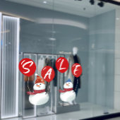 Feestelijke Sneeuwman SALE Vakantie Vibes Store Raamsticker