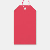 Feestelijke Sneeuwman Sneeuwvlokken Persoonlijk Cadeaulabel (Achterkant)