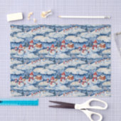 Feestelijke Sneeuwman Winter Waterverf Tissuepapier (Craft)