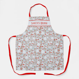 Feestelijke Sneeuwmannen Candy Cane Santa Helper P Schort
