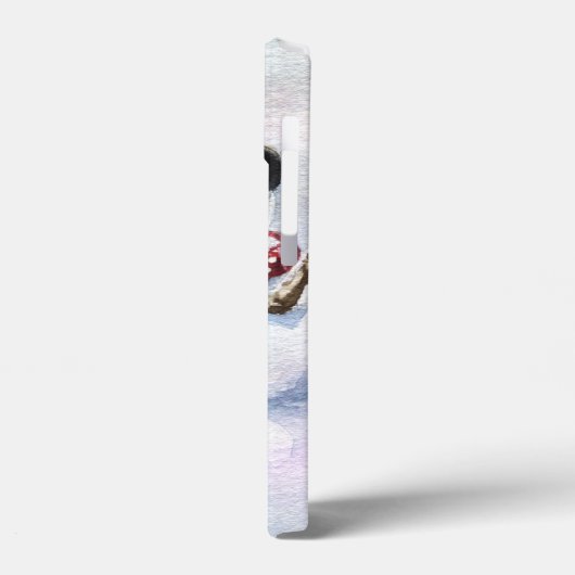 feestelijke sneeuwpop Case-Mate iPhone case (Achterkant / Links)