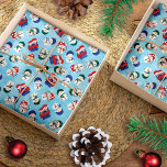 Feestelijke sneeuwpoppen Waterverf kerstpatroon Tissuepapier<br><div class="desc">Verhoog uw cadeau-geven spel met onze betoverende Christmas Tissue Paper. Dit prachtige tissuepapier toont een charmant met de hand getekend en met de waterverf geschilderd sneeuwmanontwerp, dat het hartverwarmende wezen van het kerstseizoen vastlegt. Deze speelse sneeuwpoppen komen tot leven in verschillende grillige scenario’s. De ene sneeuwpop jongleert speels met sneeuwballen,...</div>