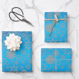 Feestelijke Sneeuwvlok Geschenkverpakking Vellen