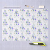 Feestelijke Sneeuwvlok Kerstboom Familie Vakantie Tissuepapier (Craft)