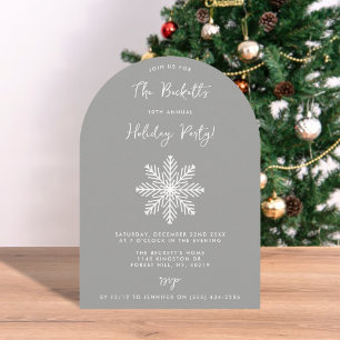 Feestelijke sneeuwvlok kerstfeest kaart