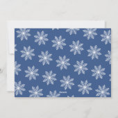 Feestelijke Sneeuwvlok Kerstmis 4 Foto Feestdagenkaart (Achterkant)
