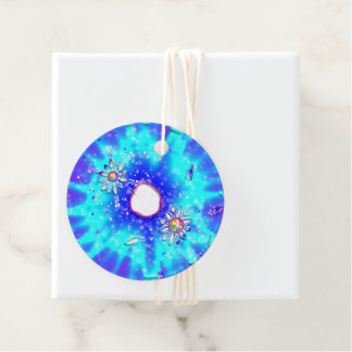 Feestelijke sneeuwvlokken bedankjes labels