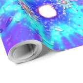 Feestelijke sneeuwvlokken cadeaupapier (Rol Hoek)