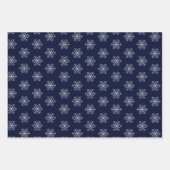 Feestelijke sneeuwvlokken patroon inpakpapier vel (Voorkant)