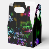 feestelijke sneeuwvlokken, prettige kerst bedankdoosjes (Geopend)