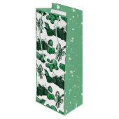Feestelijke snoepjes - Munt (vast) Wijn Cadeautas (Achterkant Gekanteld)