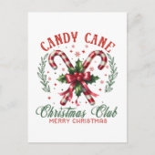 Feestelijke snoeprietsuikerkerstclub voeg bericht  feestdagenkaart (Voorkant)