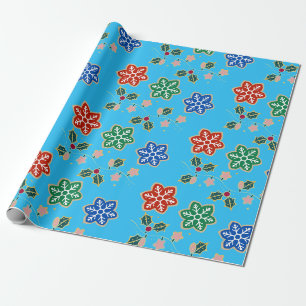 Feestelijke Snowflake Christmas Wrapping Paper Cadeaupapier