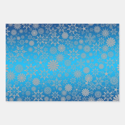 Feestelijke Snowflake Gift Wrap Sheets Inpakpapier Vel (Voorkant 2)