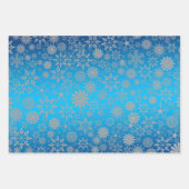 Feestelijke Snowflake Gift Wrap Sheets Inpakpapier Vel (Voorkant)