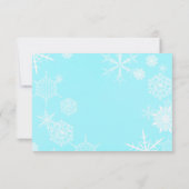Feestelijke Snowflake Kaart Envelope (Achterkant)