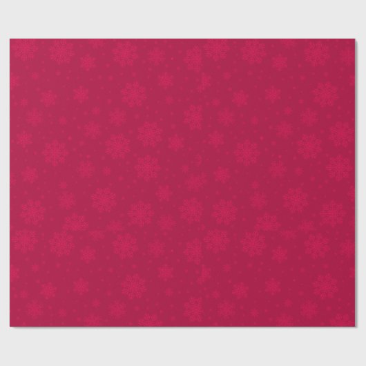 Feestelijke Snowflake Kerstprint | winterwonder Cadeaupapier (Vlak)