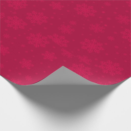 Feestelijke Snowflake Kerstprint | winterwonder Cadeaupapier (Hoek)