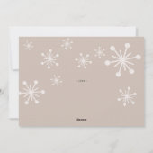 Feestelijke Snowglobe Foto Kerstvreugde Feestdagenkaart (Achterkant)